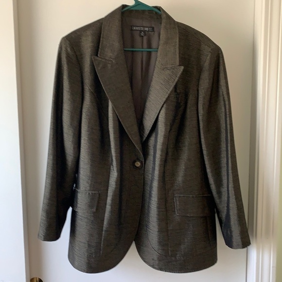 Lafayette 148 Virgin wool blend Shimmer Blazer 16 - Picture 1 of 9